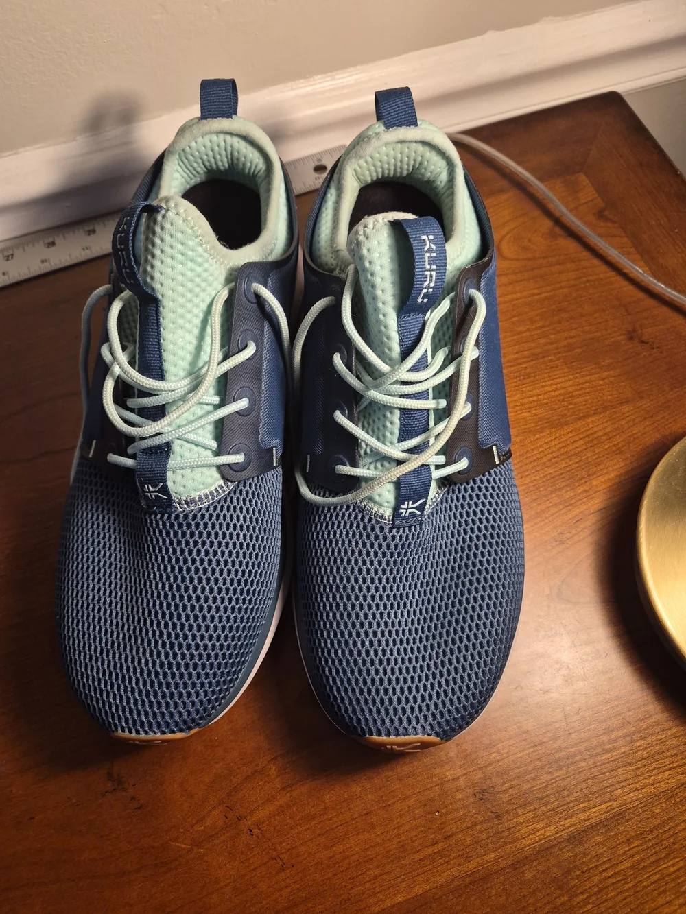 KURU Women's Navy and Mint Athletic Sneakers Size 10M